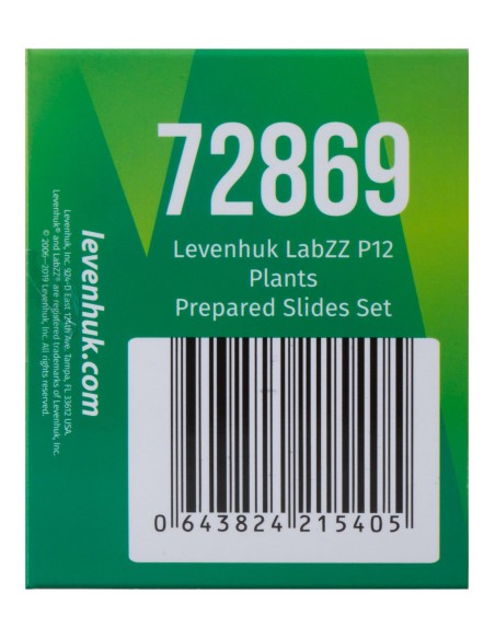 Levenhuk LabZZ P12 Set di vetrini preparati Piante