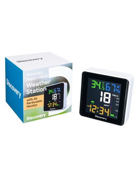 Stazione meteorologica Discovery Report WA30 con monitor del particolato nell’aria