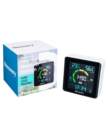 Stazione meteorologica Discovery Report WA40 con monitor della CO2