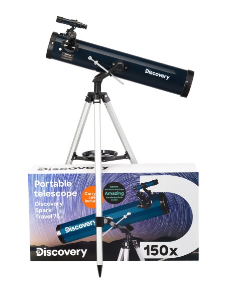 Telescopio Discovery Spark Travel 76 con libro